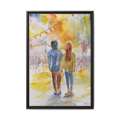 Festive At The Fair Matte Canvas, Framed (Black or Espresso). Available in sizes from 8”x10”-20”x30”