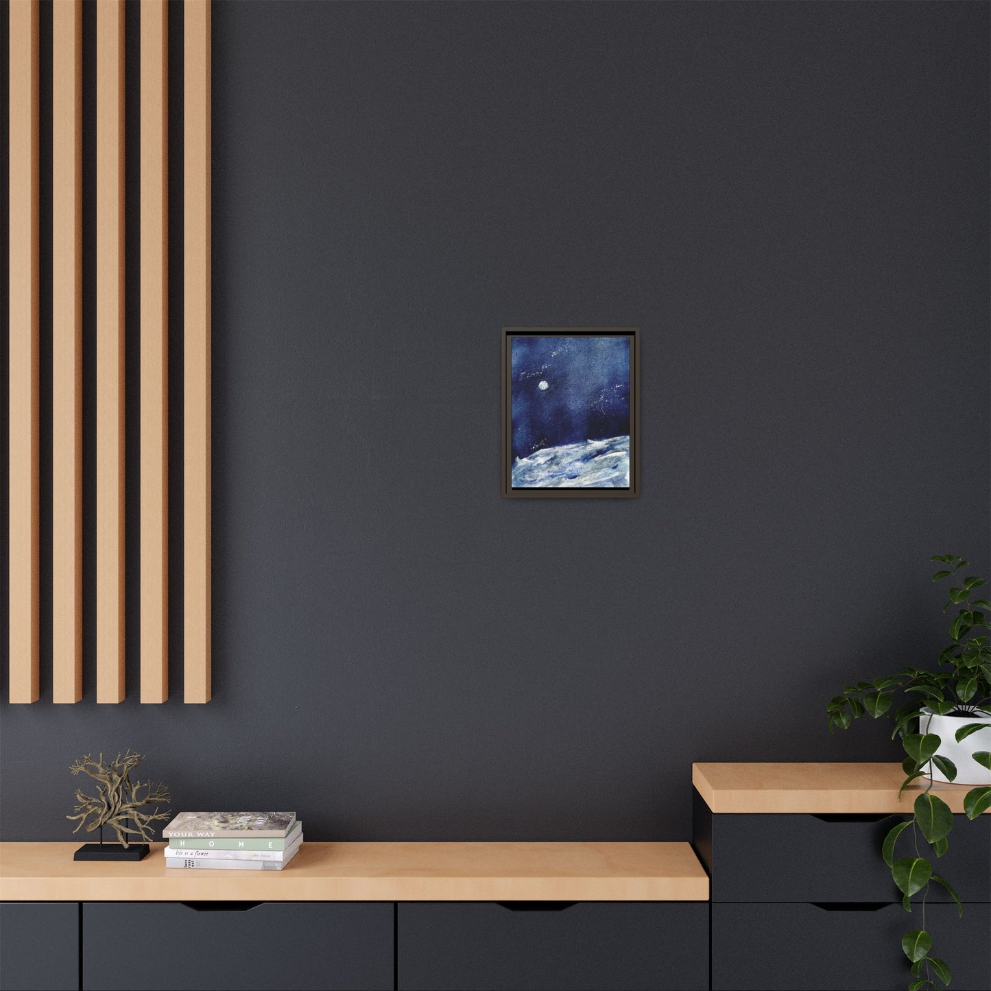 Where’s Artemis Matte Canvas, Framed (Black or Espresso). Available in sizes 8”x10”-12”x16”
