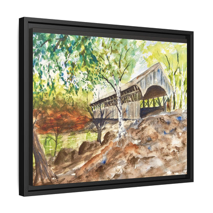 Artist’s Bridge Matte Canvas, Framed (Black or Espresso). Available in sizes from 10”x8”-24”x18”