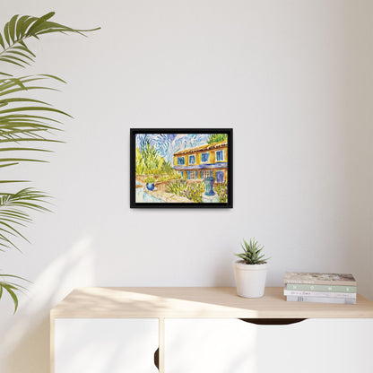 Respite Near Saint-Remy-de-Provence Matte Canvas, Framed (Black or Espresso). Available in sizes from 10”x8”-30”x24”
