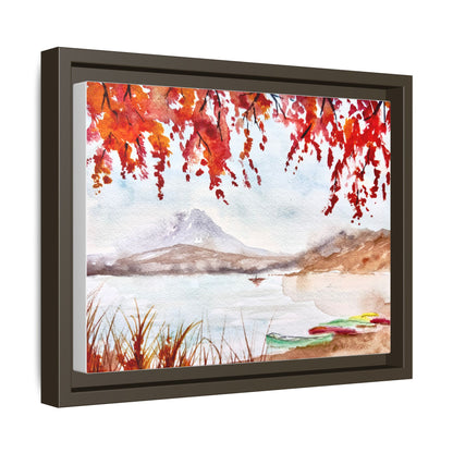 Falling For Fuji Matte Canvas, Framed (Black or Espresso). Available in sizes from 10”x8”-32”x24”