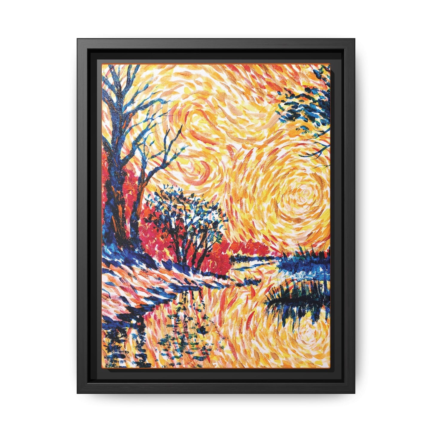 Impasto Revolution Matte Canvas, Framed (Black or Espresso). Available in sizes from 8”x10”-18”x24”