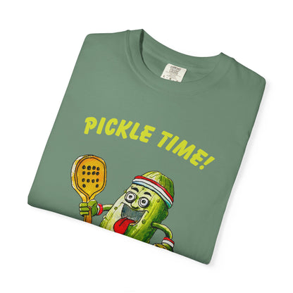 Pickle Time! Unisex Garment-Dyed T-shirt (Dark Colors). Available in sizes S-4XL, 16 colors.