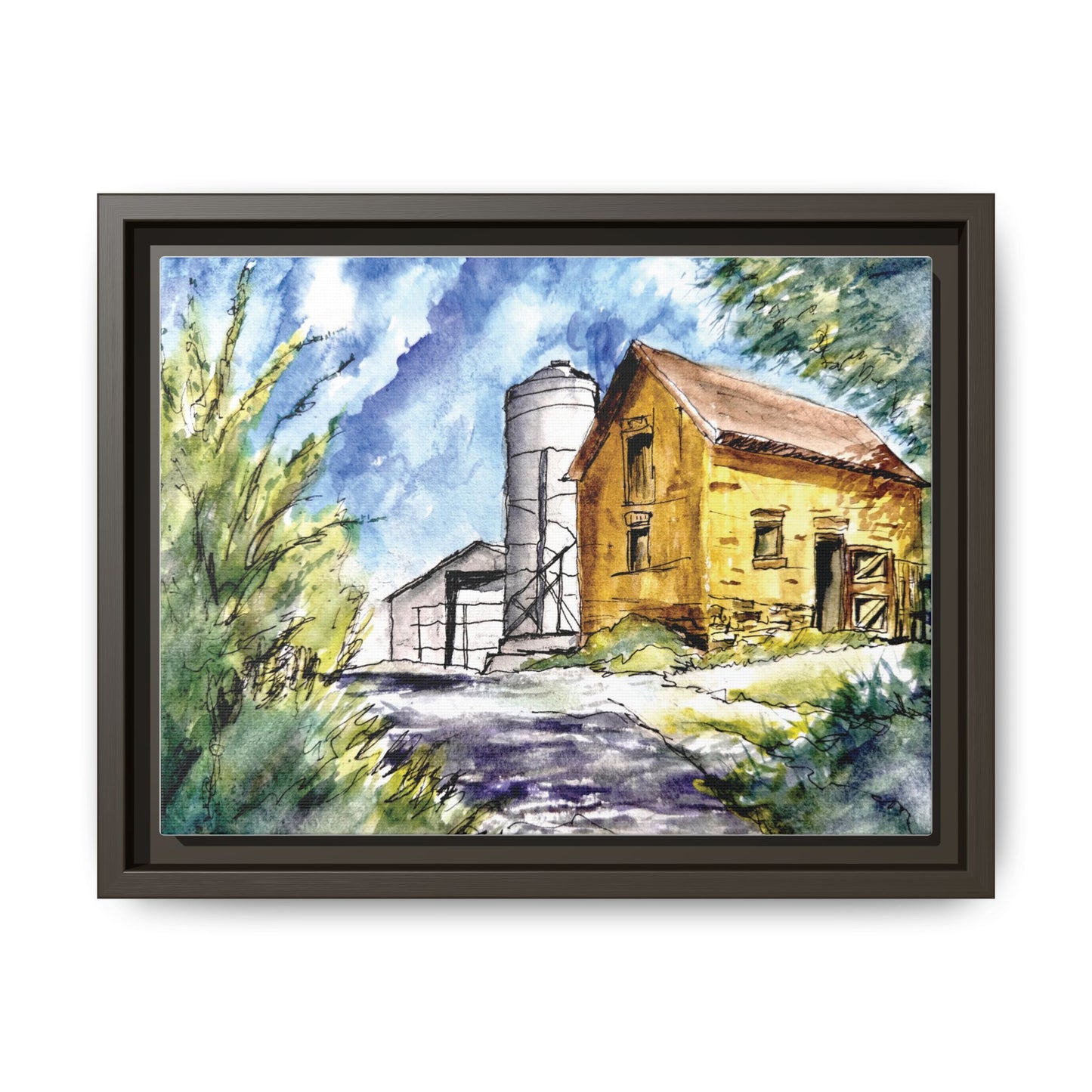 Ye Olde Barn, Framed (Black or Espresso). Available in sizes from 10”x8”-32”x24”