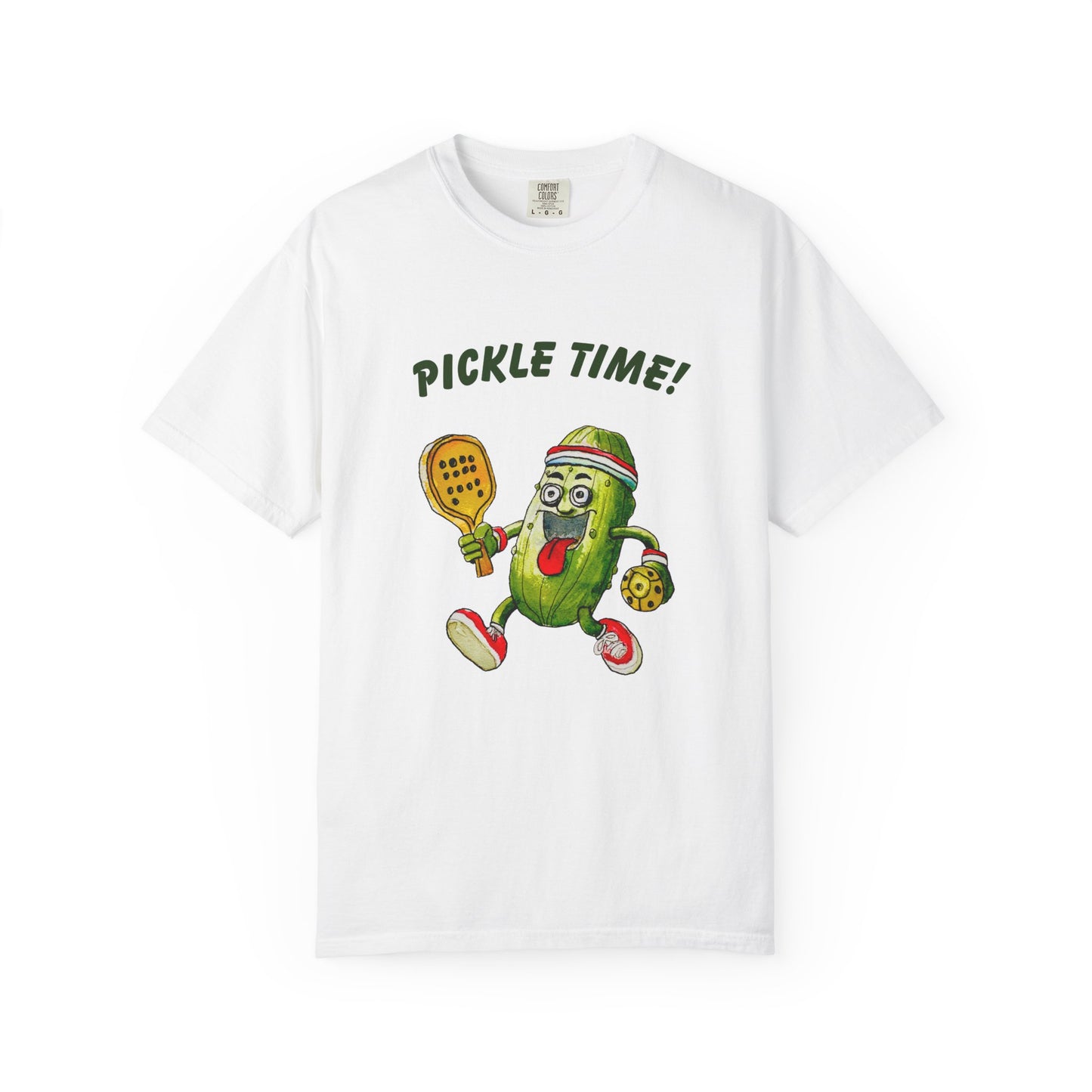 Pickle Time! Unisex Garment-Dyed T-shirt (Light Colors). Available in sizes S-4XL, 16 colors.
