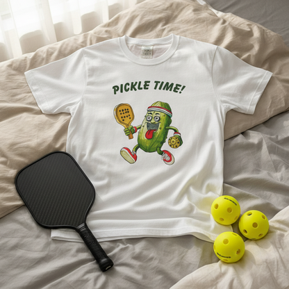 Pickle Time! Unisex Garment-Dyed T-shirt (Light Colors). Available in sizes S-4XL, 16 colors.