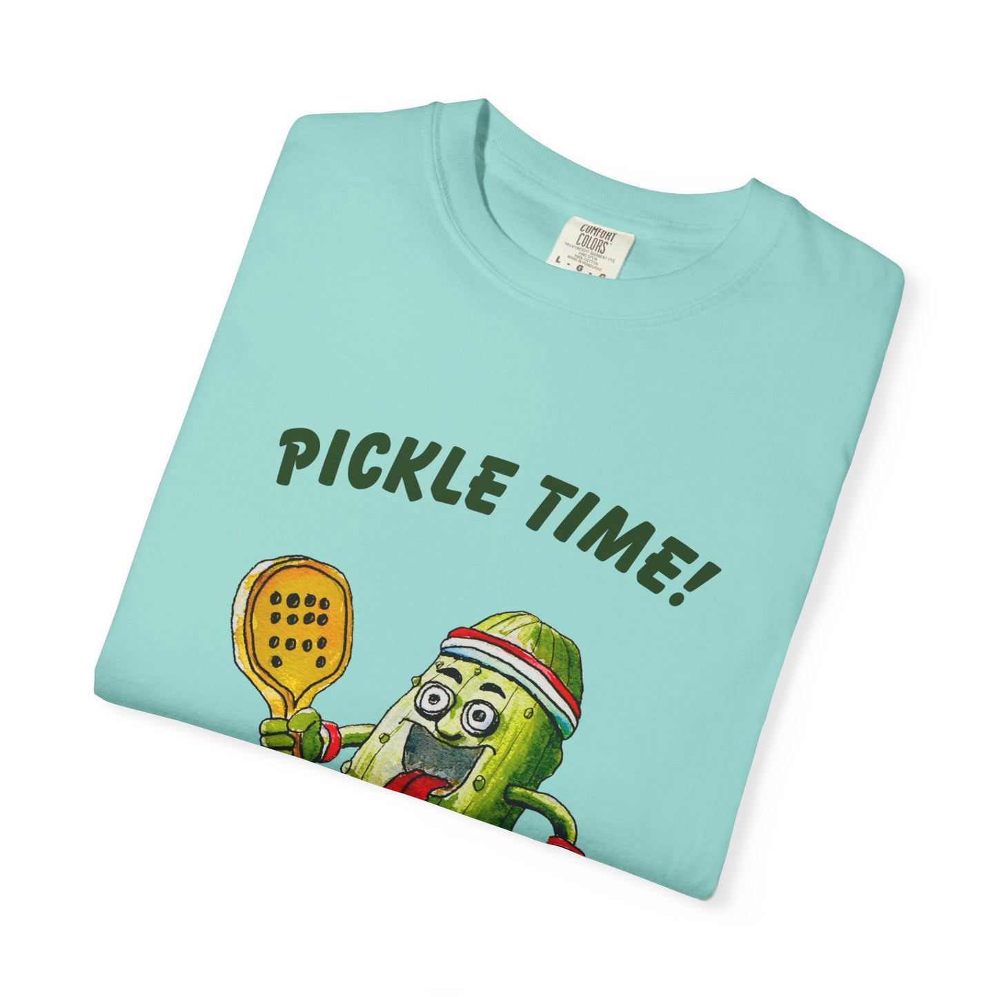 Pickle Time! Unisex Garment-Dyed T-shirt (Light Colors). Available in sizes S-4XL, 16 colors.