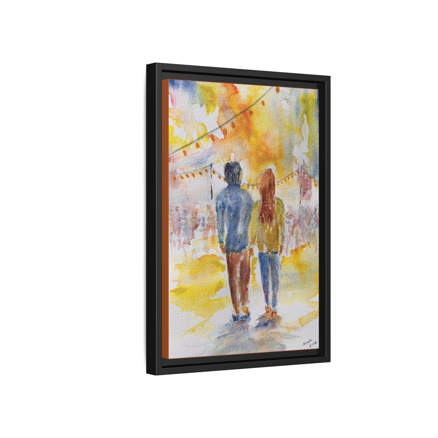 Festive At The Fair Matte Canvas, Framed (Black or Espresso). Available in sizes from 8”x10”-20”x30”