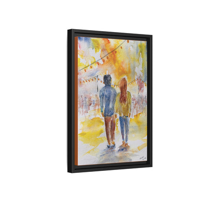 Festive At The Fair Matte Canvas, Framed (Black or Espresso). Available in sizes from 8”x10”-20”x30”