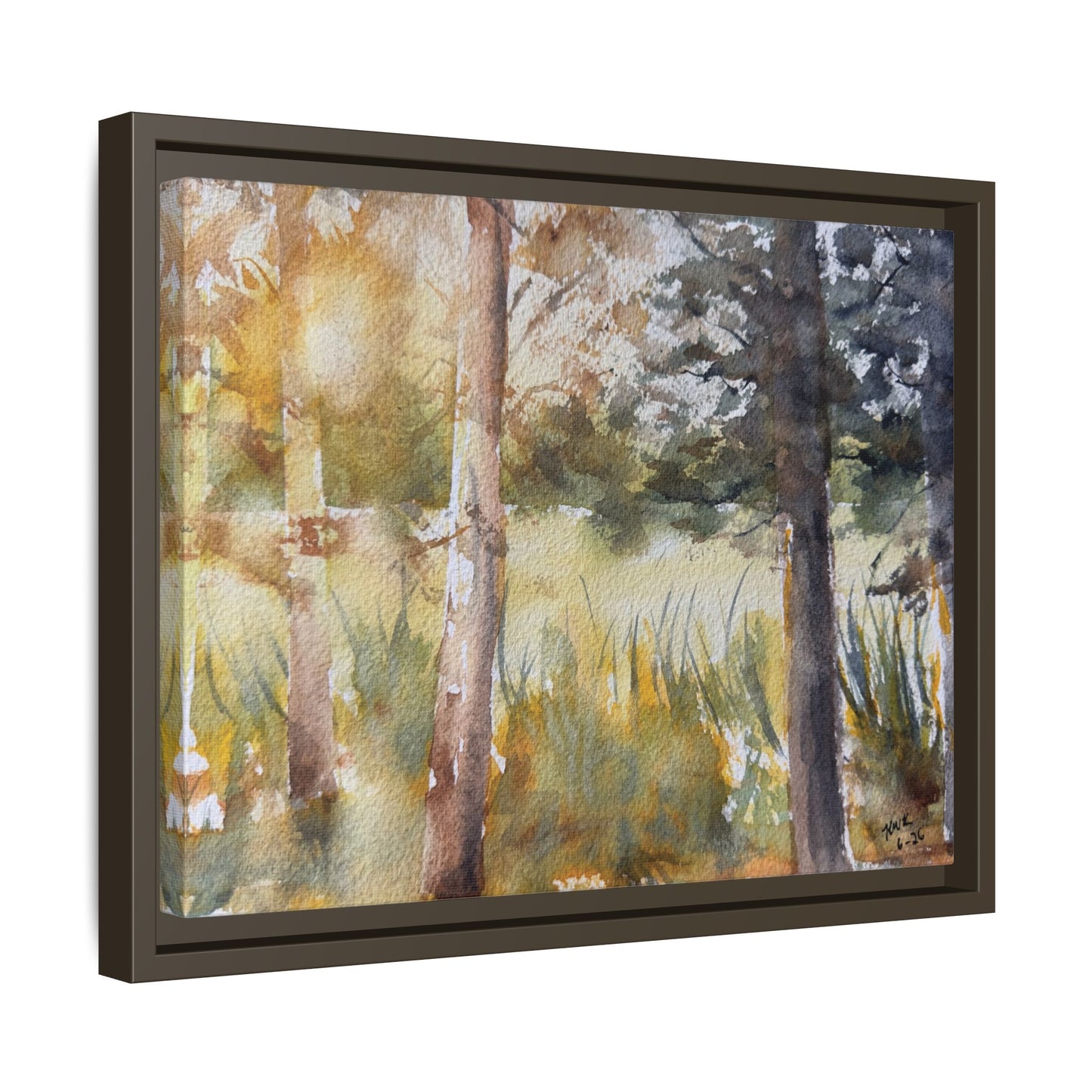 Golden Hour — Framed Matte Canvas