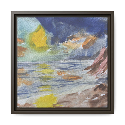The Sun in Pieces Matte Canvas, Framed (Black or Espresso). Available in sizes from 6”x6”-30”x30”