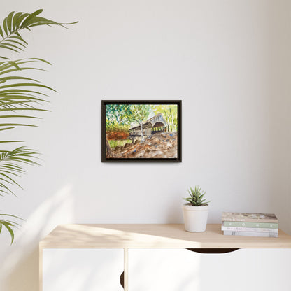 Artist’s Bridge Matte Canvas, Framed (Black or Espresso). Available in sizes from 10”x8”-24”x18”