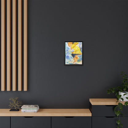 Spring Splash Matte Canvas, Framed (Black or Espresso). Available in sizes from 12”x18”-16”x24”