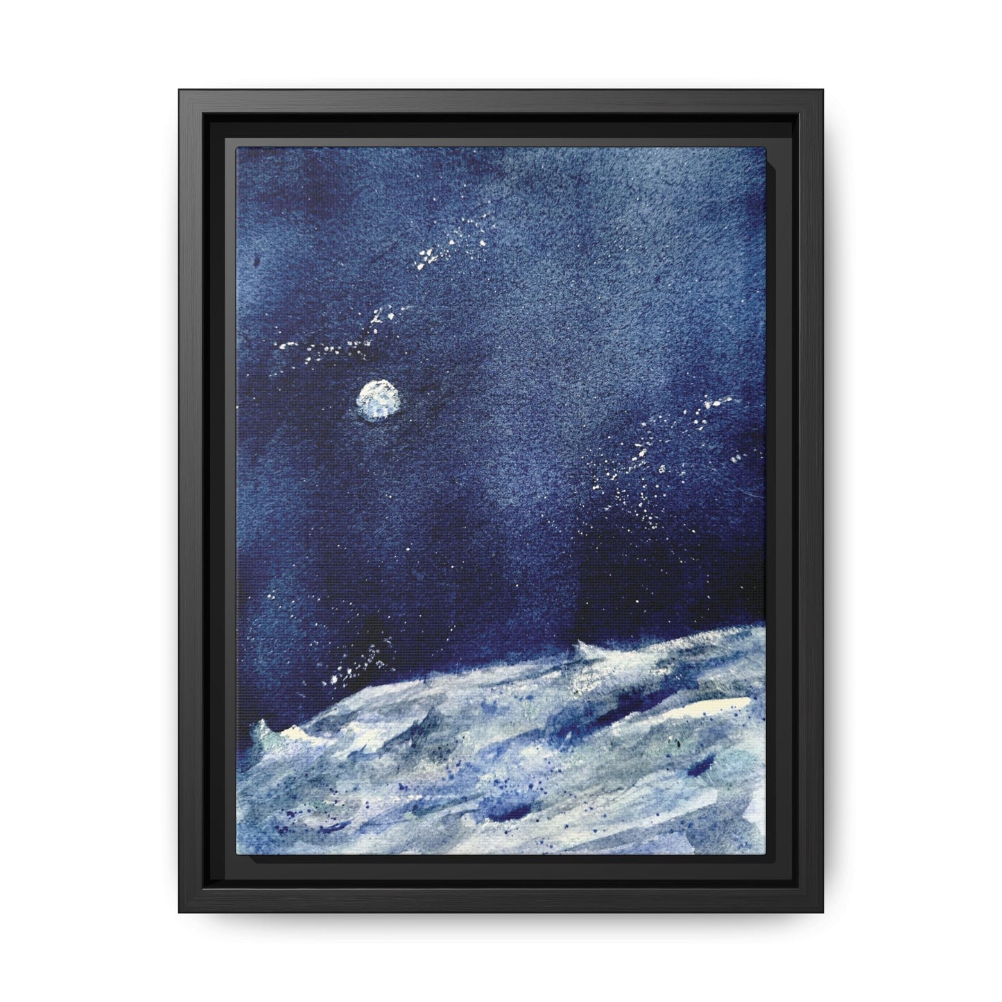Where’s Artemis Matte Canvas, Framed (Black or Espresso). Available in sizes 8”x10”-12”x16”