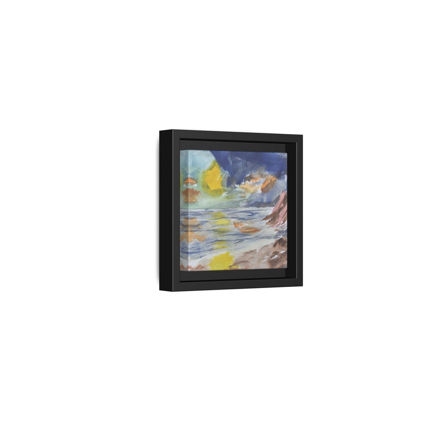 The Sun in Pieces Matte Canvas, Framed (Black or Espresso). Available in sizes from 6”x6”-30”x30”