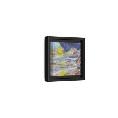 The Sun in Pieces Matte Canvas, Framed (Black or Espresso). Available in sizes from 6”x6”-30”x30”