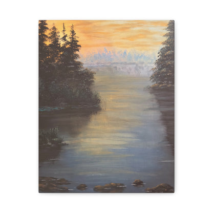 Peaceful Northwoods Lake Matte Canvas, Stretched, 1.25". Available in sizes from 8” x 10”-20” x 30”