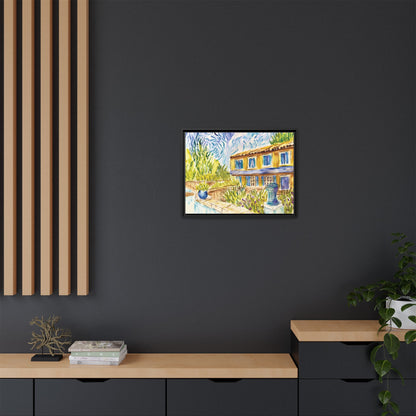 Respite Near Saint-Remy-de-Provence Matte Canvas, Framed (Black or Espresso). Available in sizes from 10”x8”-30”x24”