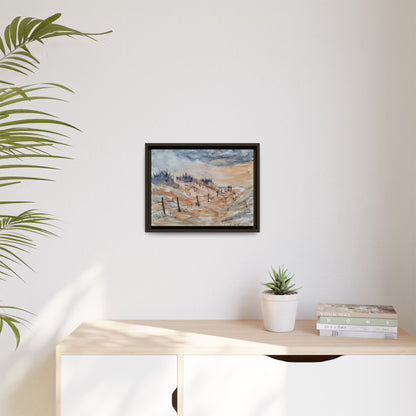 Moonrise Matte Canvas, Framed (Black or Espresso). Available in sizes from 10”x8”-24”x18”