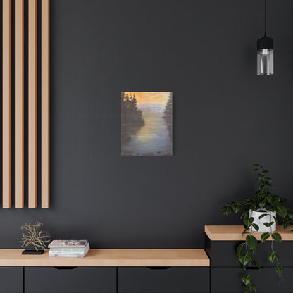 Peaceful Northwoods Lake Matte Canvas, Stretched, 1.25". Available in sizes from 8” x 10”-20” x 30”