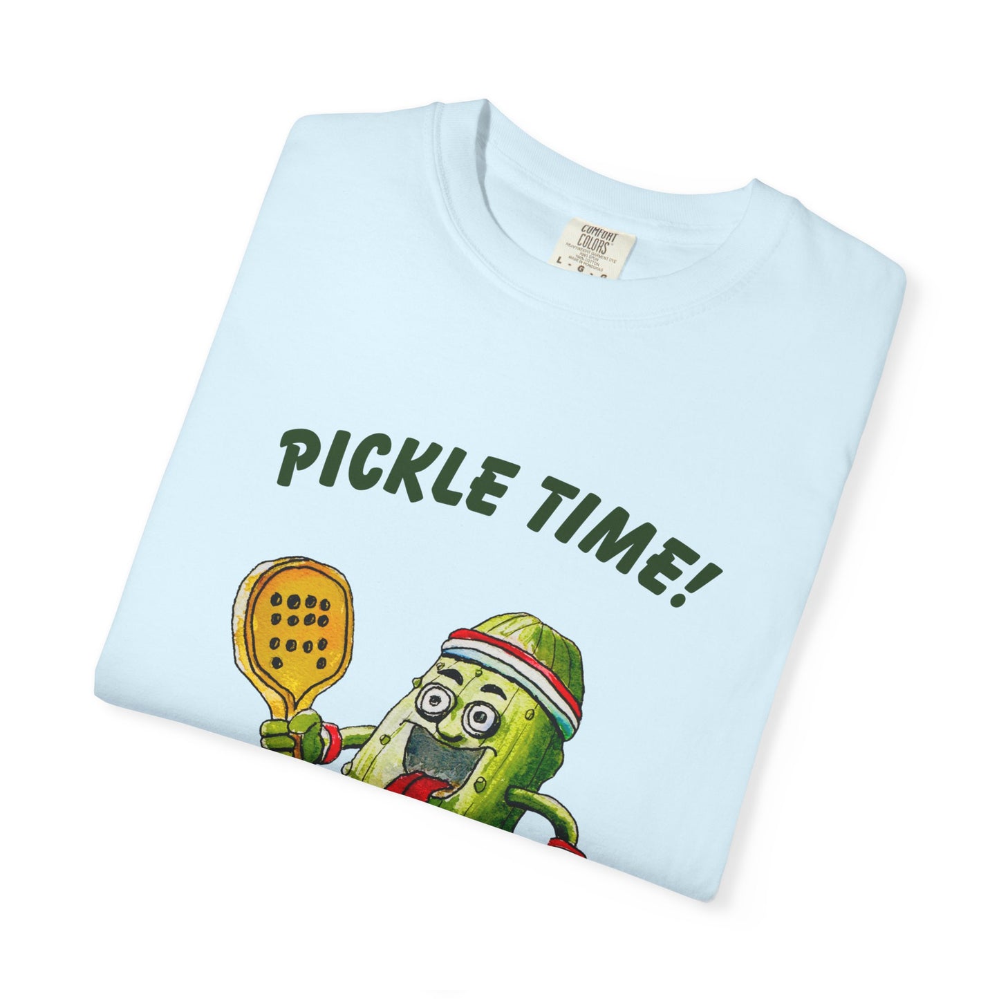Pickle Time! Unisex Garment-Dyed T-shirt (Light Colors). Available in sizes S-4XL, 16 colors.