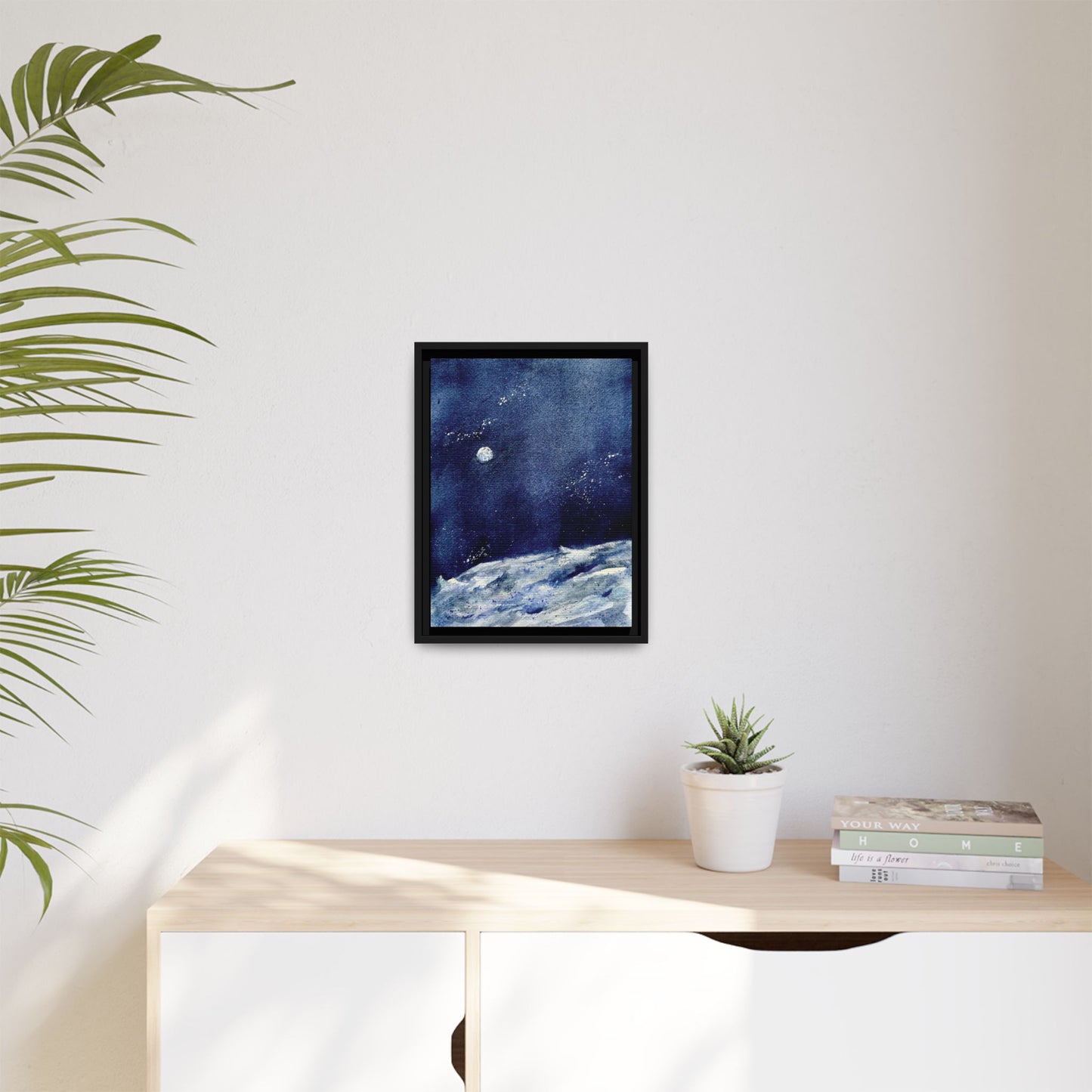 Where’s Artemis Matte Canvas, Framed (Black or Espresso). Available in sizes 8”x10”-12”x16”