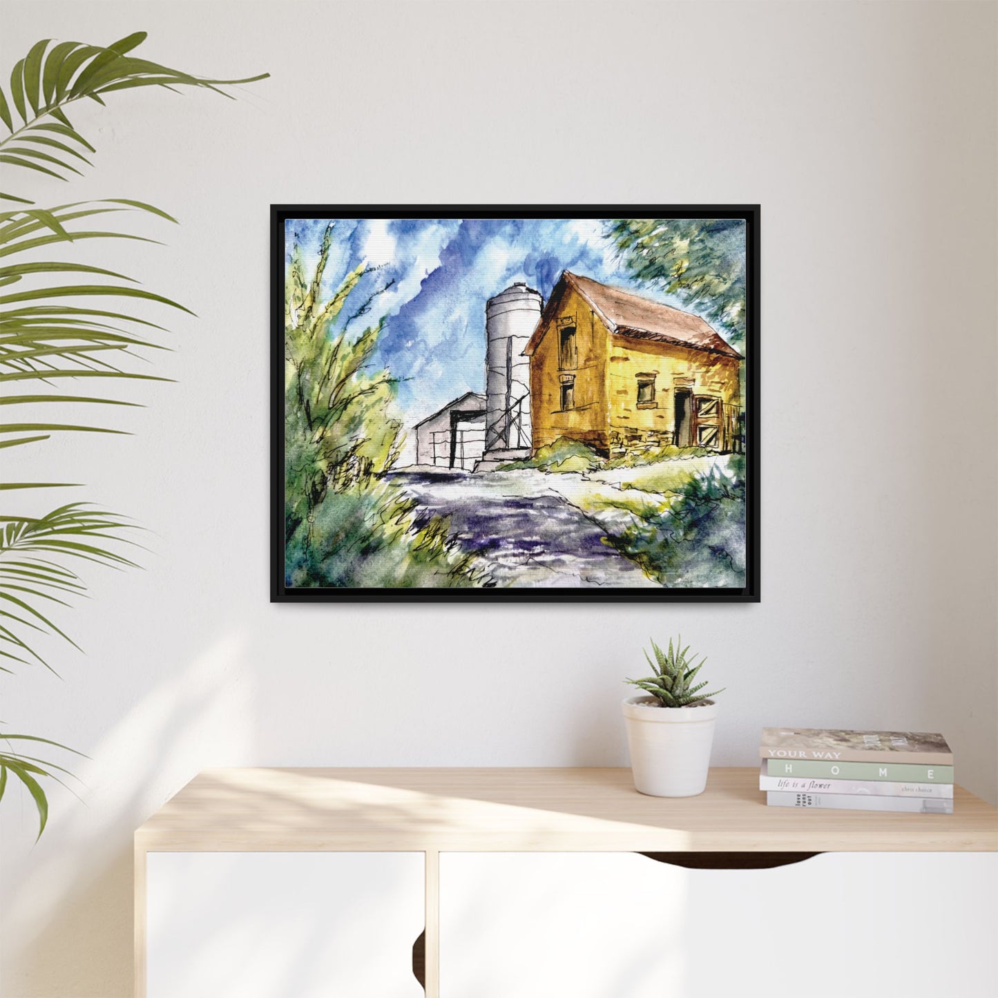 Ye Olde Barn, Framed (Black or Espresso). Available in sizes from 10”x8”-32”x24”