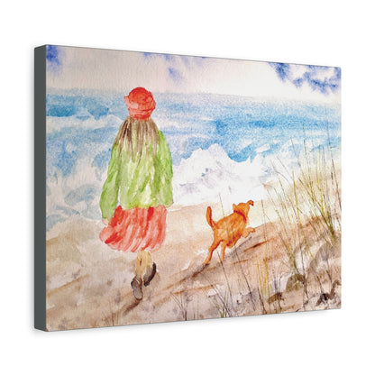 Oceanfront Friends Matte Canvas, Stretched, 1.25". Available in sizes 10” x 8”-20” x 16”