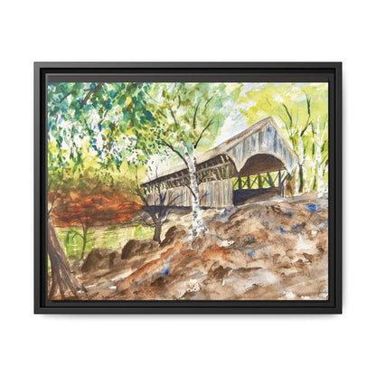 Artist’s Bridge Matte Canvas, Framed (Black or Espresso). Available in sizes from 10”x8”-24”x18”