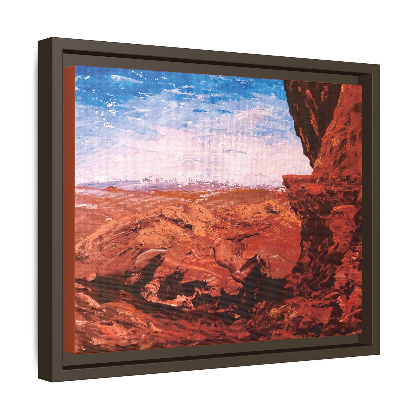 Red Rocks, Framed (Black or Espresso). Available in sizes from 10”x8”-18”x12”