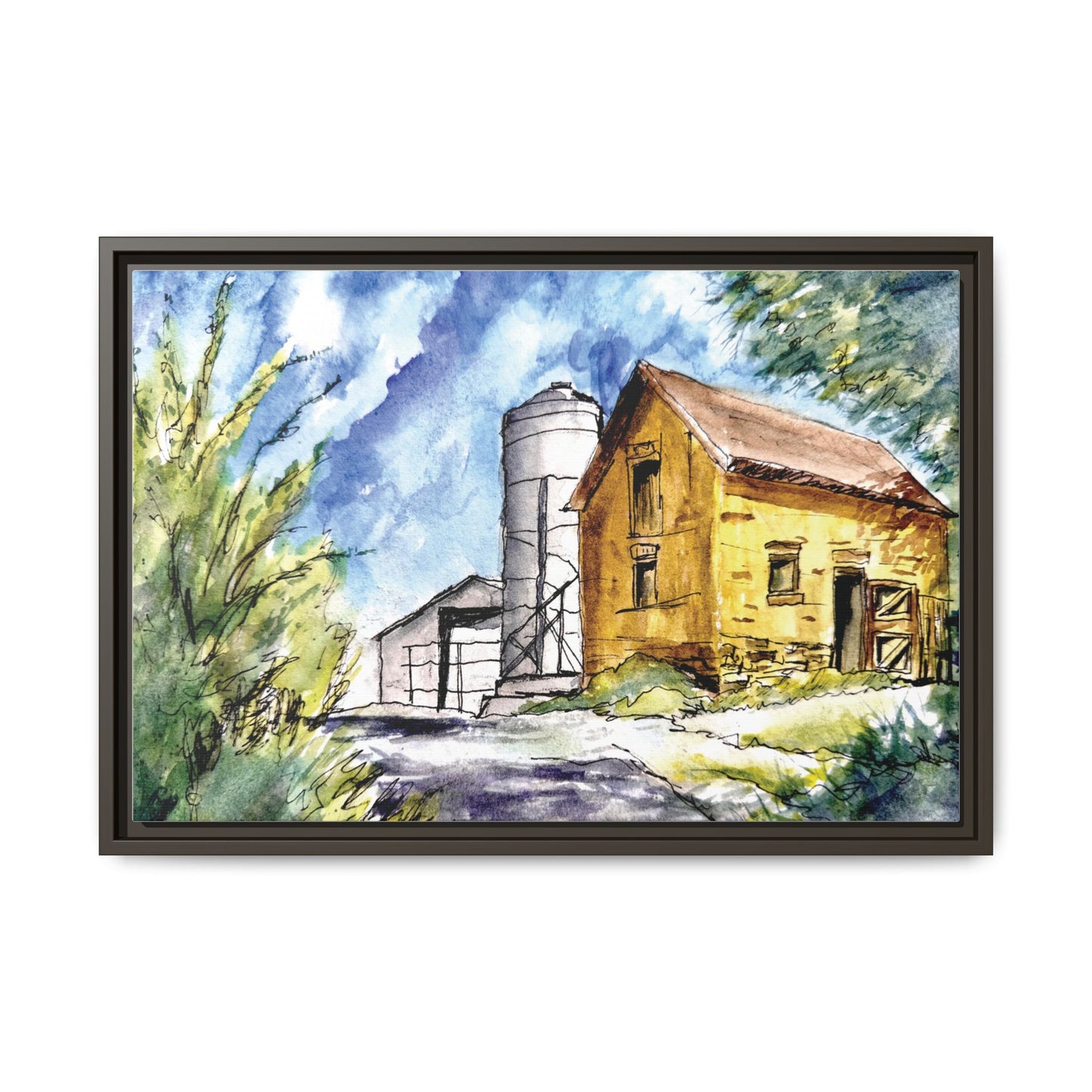 Ye Olde Barn, Framed (Black or Espresso). Available in sizes from 10”x8”-32”x24”