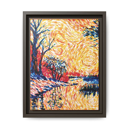 Impasto Revolution Matte Canvas, Framed (Black or Espresso). Available in sizes from 8”x10”-18”x24”