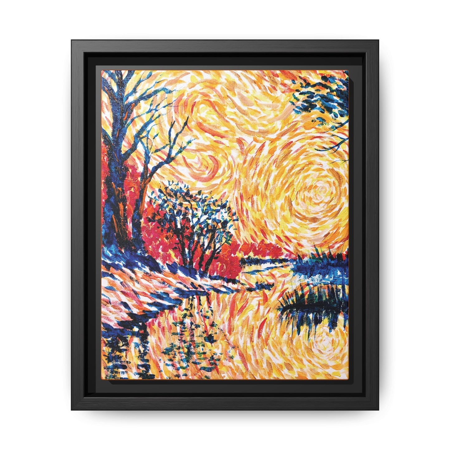 Impasto Revolution Matte Canvas, Framed (Black or Espresso). Available in sizes from 8”x10”-18”x24”