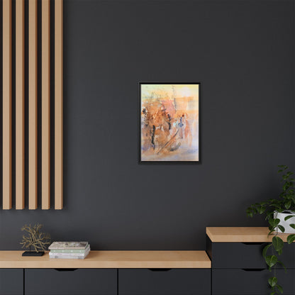 The Explorer Matte Canvas, Framed (Black or Espresso). Available in sizes 8”x10”-18”x24”