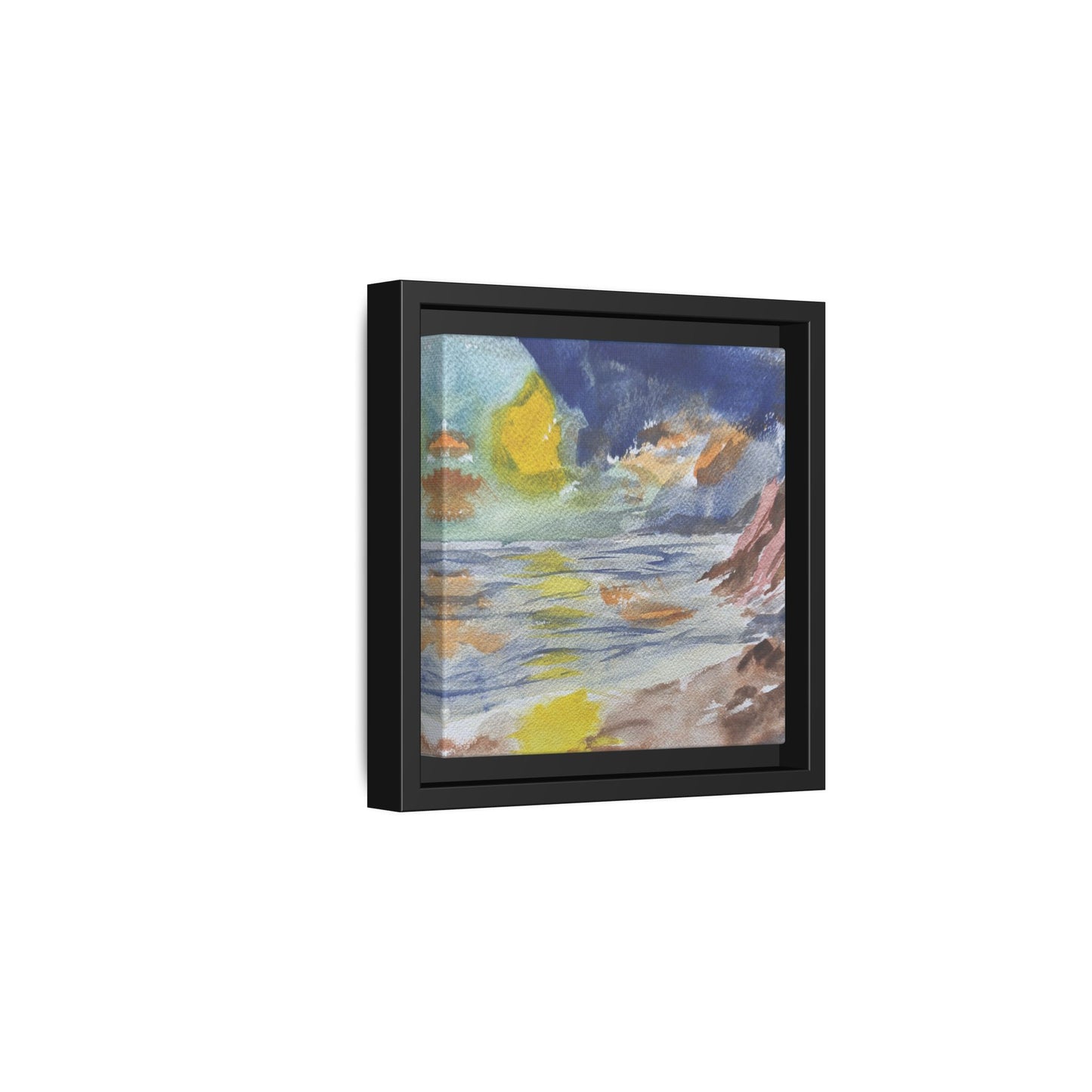 The Sun in Pieces Matte Canvas, Framed (Black or Espresso). Available in sizes from 6”x6”-30”x30”