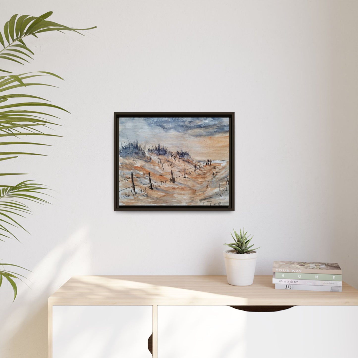 Moonrise Matte Canvas, Framed (Black or Espresso). Available in sizes from 10”x8”-24”x18”