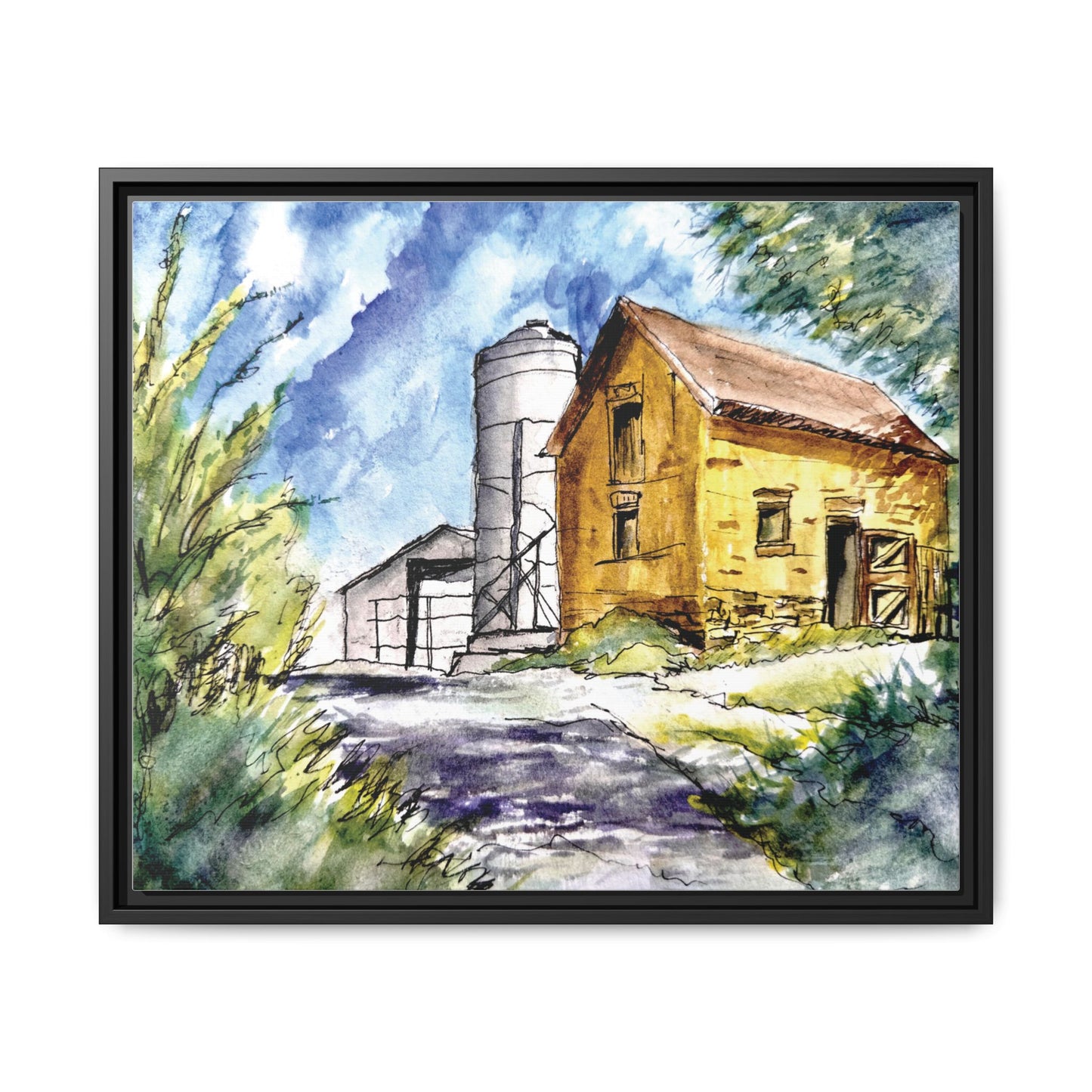 Ye Olde Barn, Framed (Black or Espresso). Available in sizes from 10”x8”-32”x24”