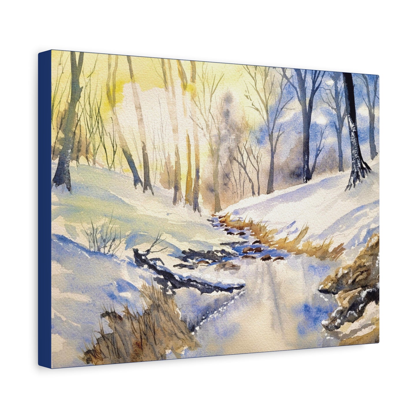 Snowy Creek Matte Canvas, Stretched, 1.25". Available in sizes 10” x 8”-18” x 12”