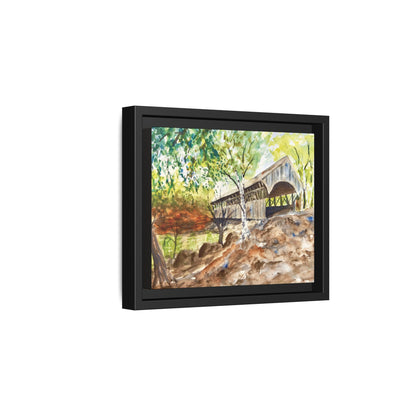 Artist’s Bridge Matte Canvas, Framed (Black or Espresso). Available in sizes from 10”x8”-24”x18”