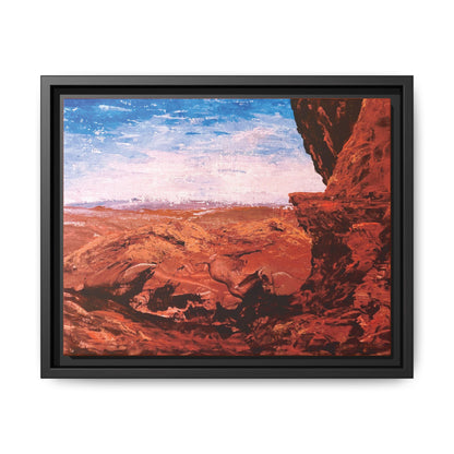 Red Rocks, Framed (Black or Espresso). Available in sizes from 10”x8”-18”x12”