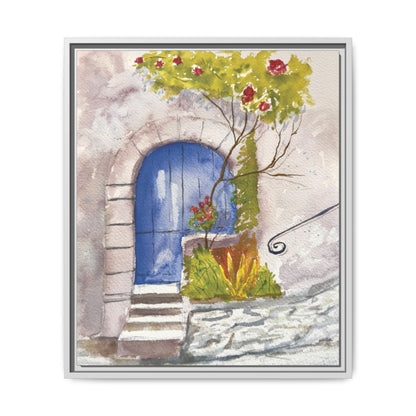 Blue Door, Framed (Black or Espresso). Available in sizes from 8”x10”-24”x32”