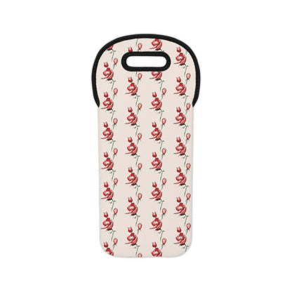 Resounding Roses Wine Tote Bag