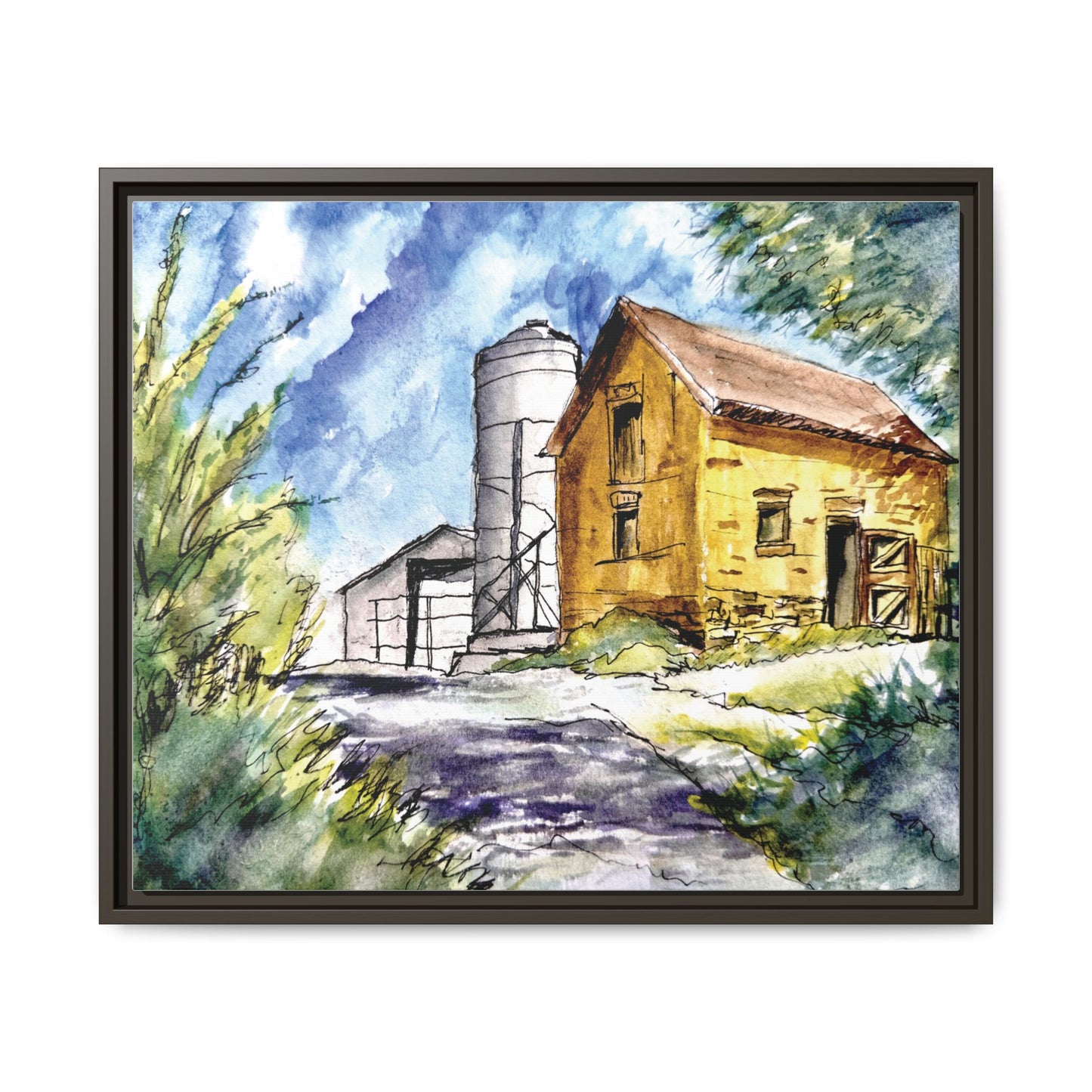 Ye Olde Barn, Framed (Black or Espresso). Available in sizes from 10”x8”-32”x24”