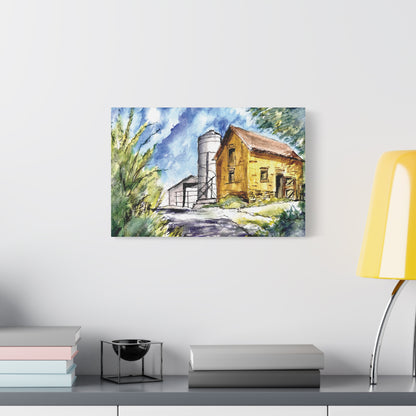 Ye Olde Barn Matte Canvas, Stretched, 1.25". Available in sizes 10” x 8”-24” x 20”