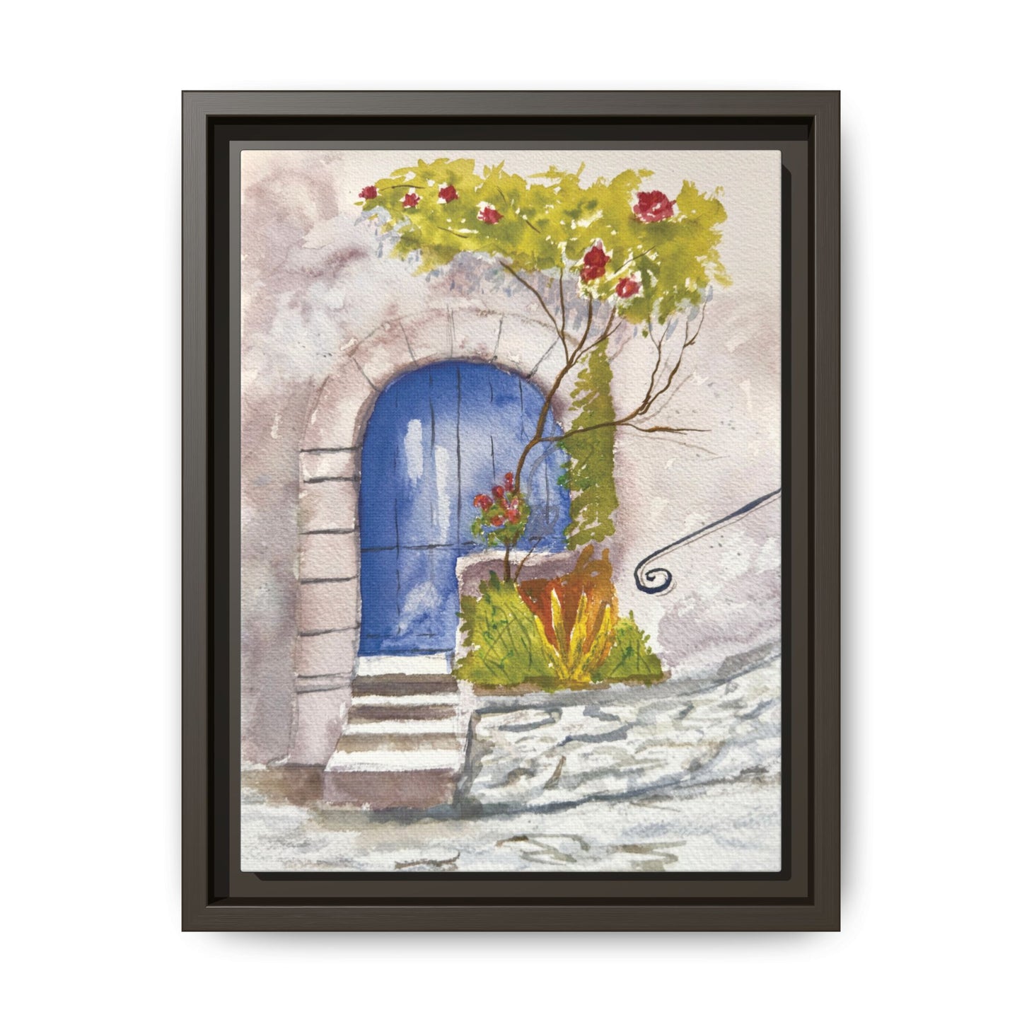 Blue Door, Framed (Black or Espresso). Available in sizes from 8”x10”-24”x32”