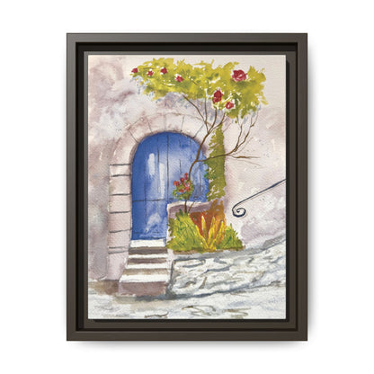 Blue Door, Framed (Black or Espresso). Available in sizes from 8”x10”-24”x32”