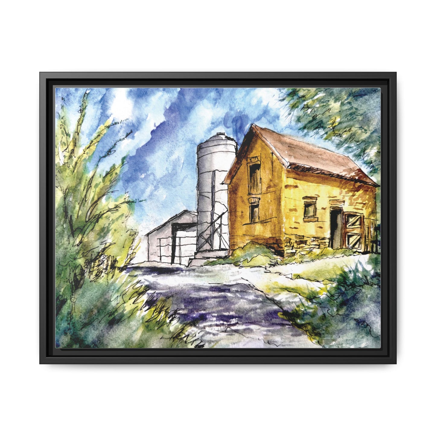 Ye Olde Barn, Framed (Black or Espresso). Available in sizes from 10”x8”-32”x24”