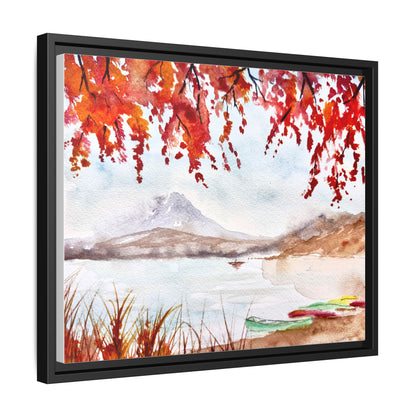 Falling For Fuji Matte Canvas, Framed (Black or Espresso). Available in sizes from 10”x8”-32”x24”