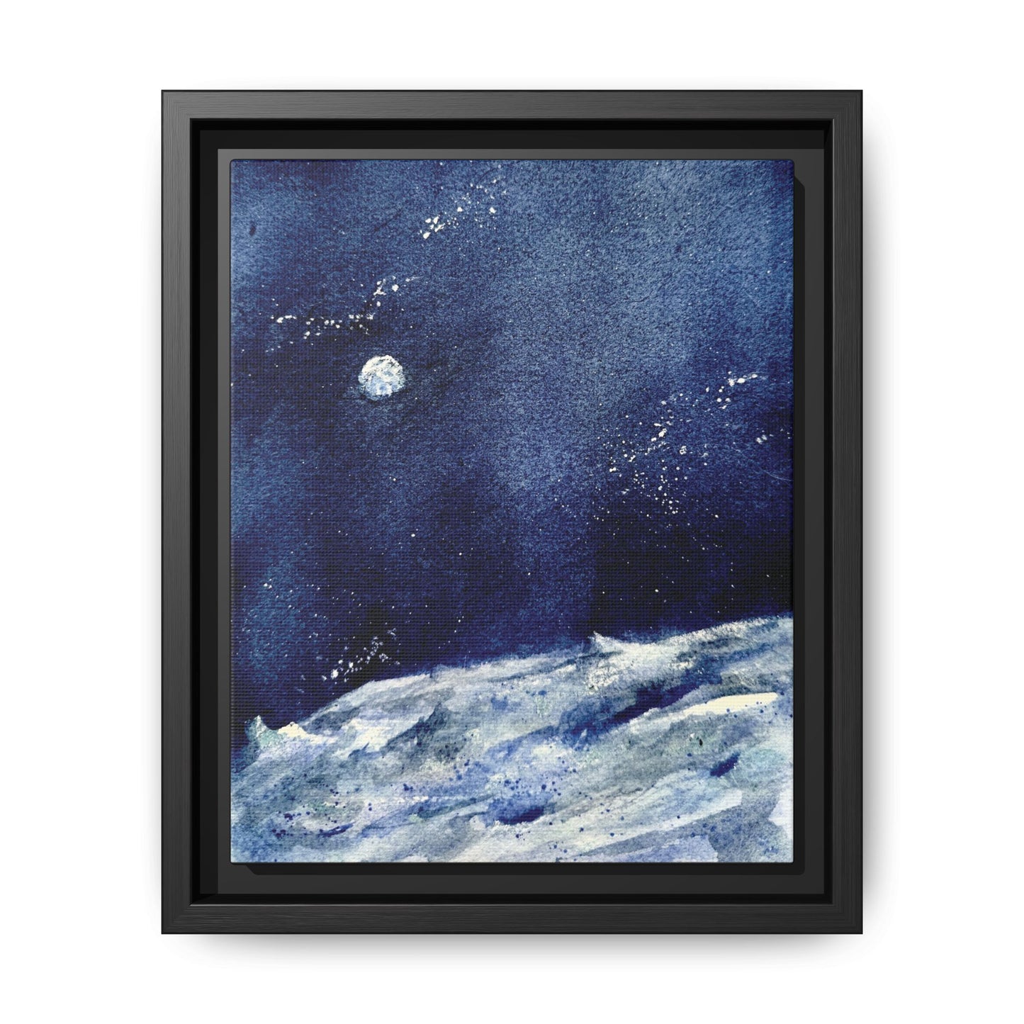 Where’s Artemis Matte Canvas, Framed (Black or Espresso). Available in sizes 8”x10”-12”x16”