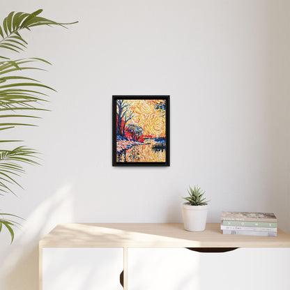 Impasto Revolution Matte Canvas, Framed (Black or Espresso). Available in sizes from 8”x10”-18”x24”